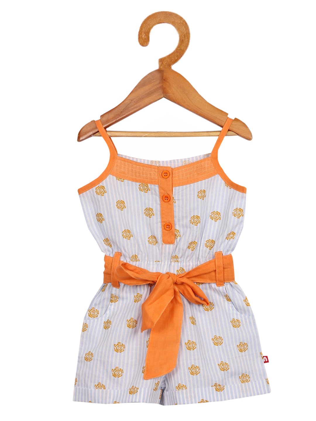 Organic Cotton Floral Print Singlet Sleeveless Jumpsuit